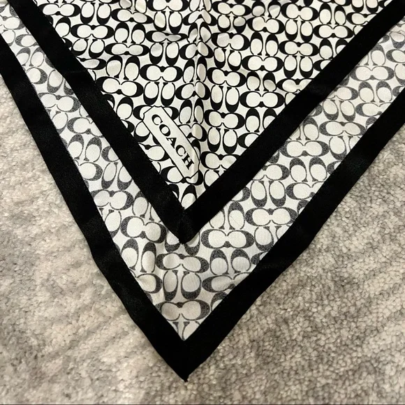 Vintage Coach Square Silk Scarf - Picture 2 of 7